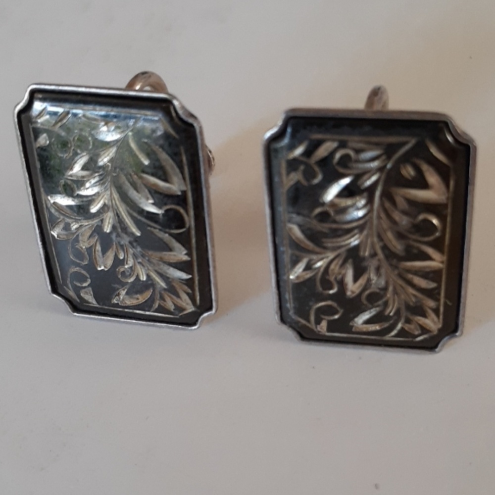 Vintage Amita Japan Sterling Silver Earrings